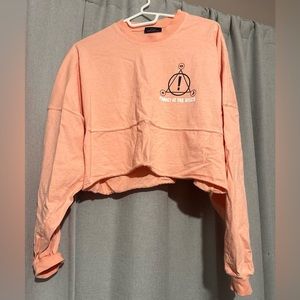 PANIC! AT THE DISCO CROPPED CREW NECK SWEATER